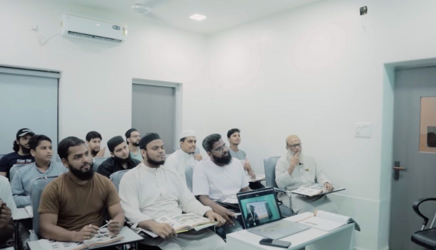 Adults in an Arabic language class