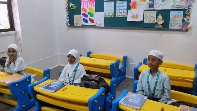 Young children in class at Wahyain International School